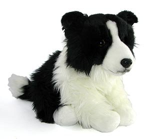 Pluszowe ZOO: maskotka pies piesek BORDER COLLIE 32cm 83610 (eco-rfiendly)