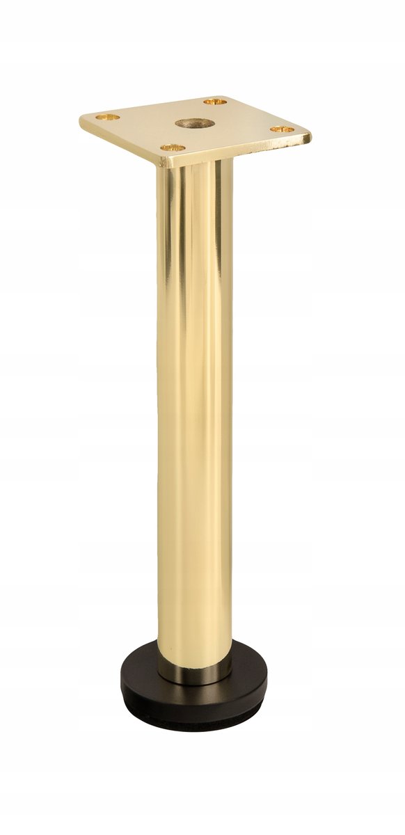 Noga meblowa stopka do łóżka kanapy ZŁOTO-CZARNA loft H210 wytrzymała SL015