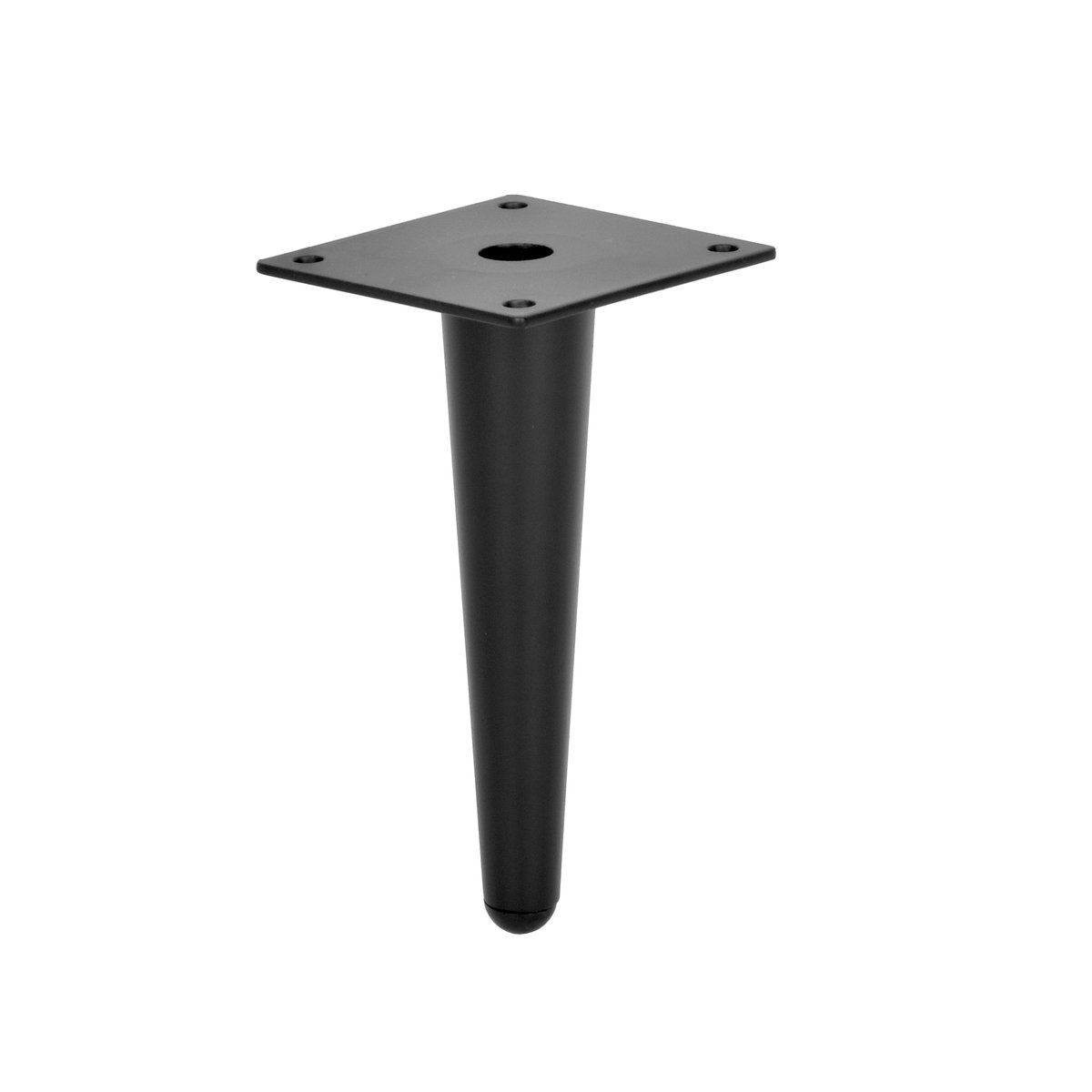 Noga meblowa stopka do łóżka kanapy CZARNA loft MAT H100 stożek mocna SL012