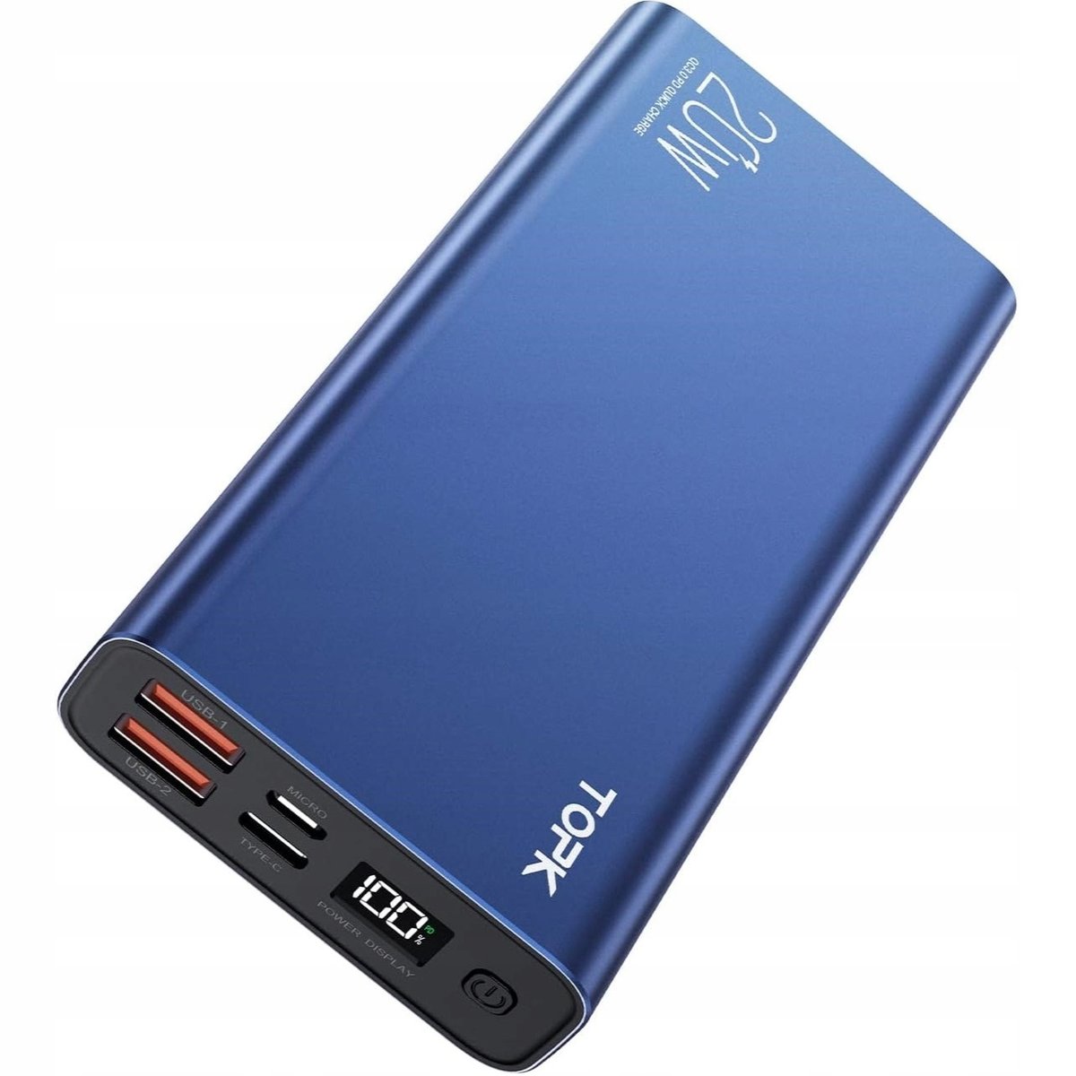 Powerbank szybka ładowarka PD 20W QC 3.0 USB C A micro 20000 mAh TOPK