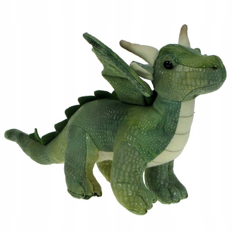 Baśniowe ZOO: Maskotka pluszowy Smok zielony 28cm (43703) Eko-Friendly