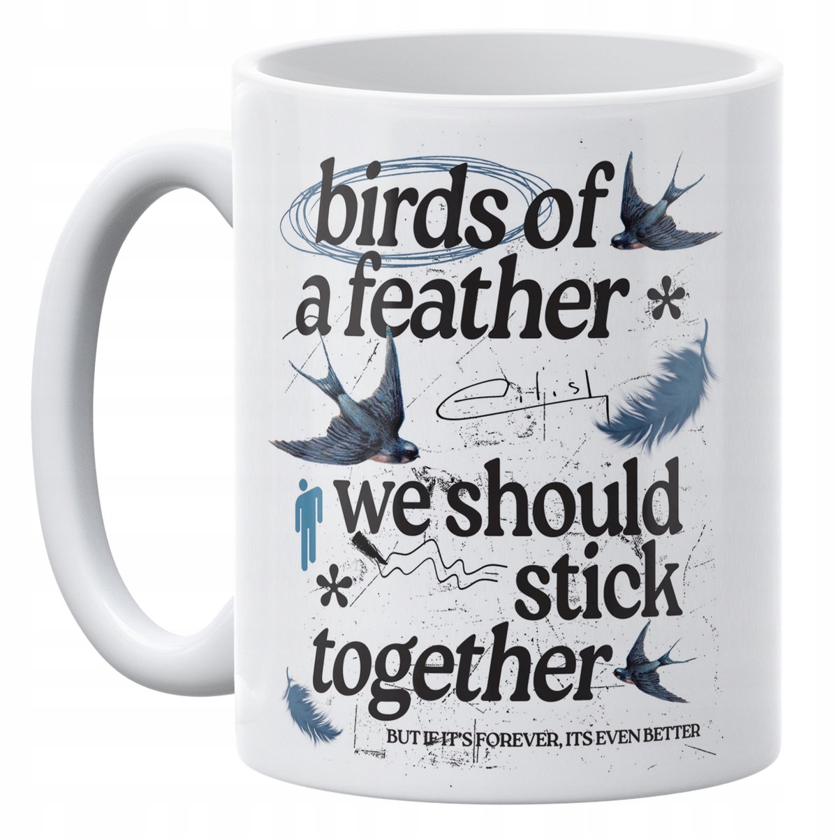 Kubek ceramiczny 330 ml Billie Eilish Birds of a Feather Dla Fanów