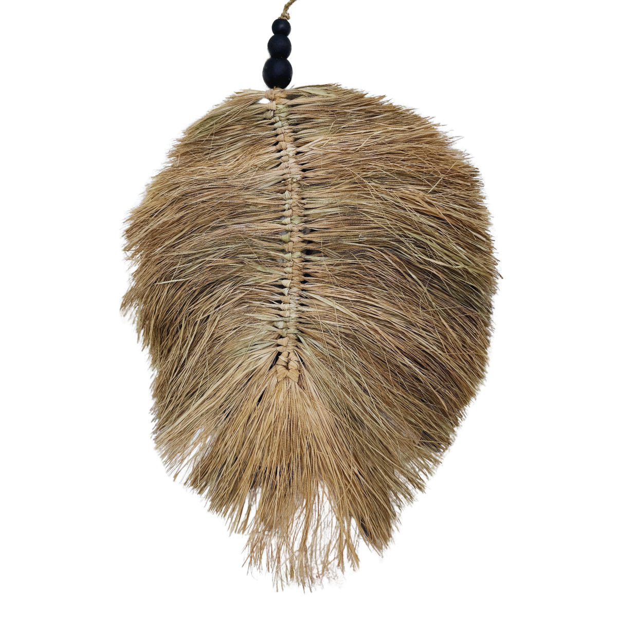 Liść z Rafii – Naturalna Dekoracja Ścienna Boho