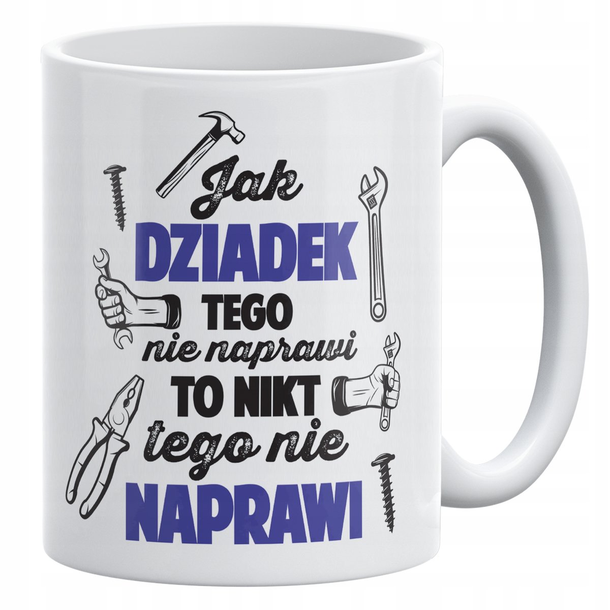 Kubek ceramiczny 330 ml Na Dzień Dziadka Prezent Upominek Jak Dziadek