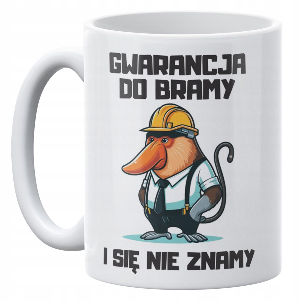 Kubek ceramiczny 330 ml Janusz Nosacz Do Pracy Zabawny Prezent