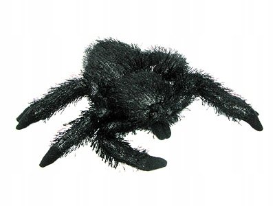 Pluszowe ZOO: maskotka PAJĄK ptasznik czarny - 18cm 87359