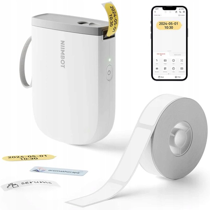Drukarka etykiet przenośna Niimbot D11 D11_H 2024 text grafika Bluetooth