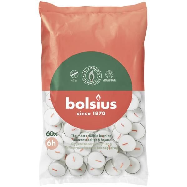 Podgrzewacze bezzapachowe BOLSIUS 38mm 6h 60szt.