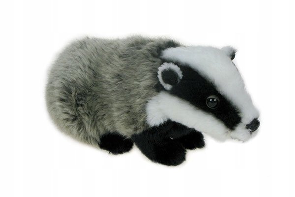 Pluszowe ZOO: maskotka pluszowy młody Borsuk 20cm 86345 (eco-friendly)