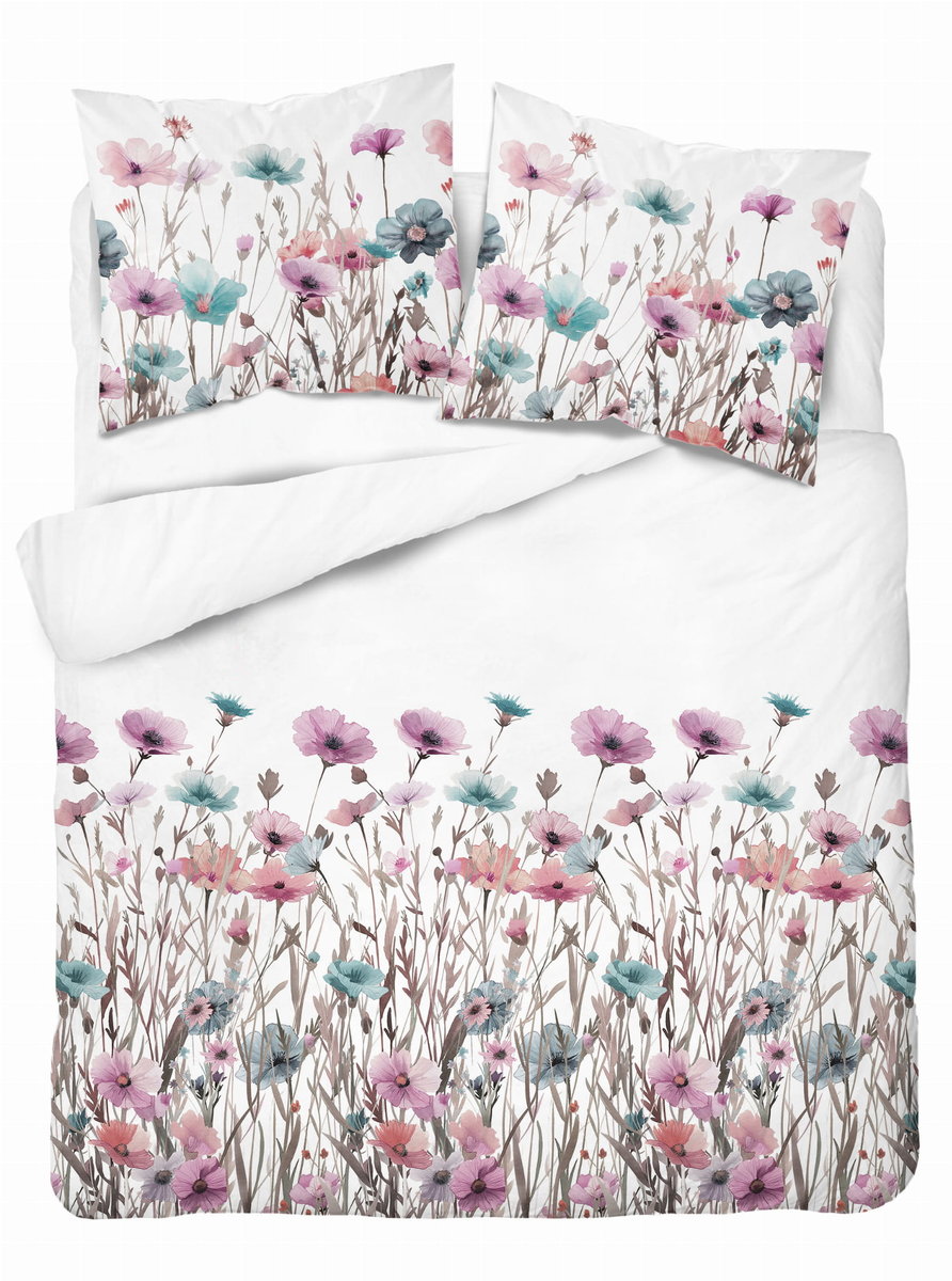 Pościel bawełniana 220x200 kwiaty polne