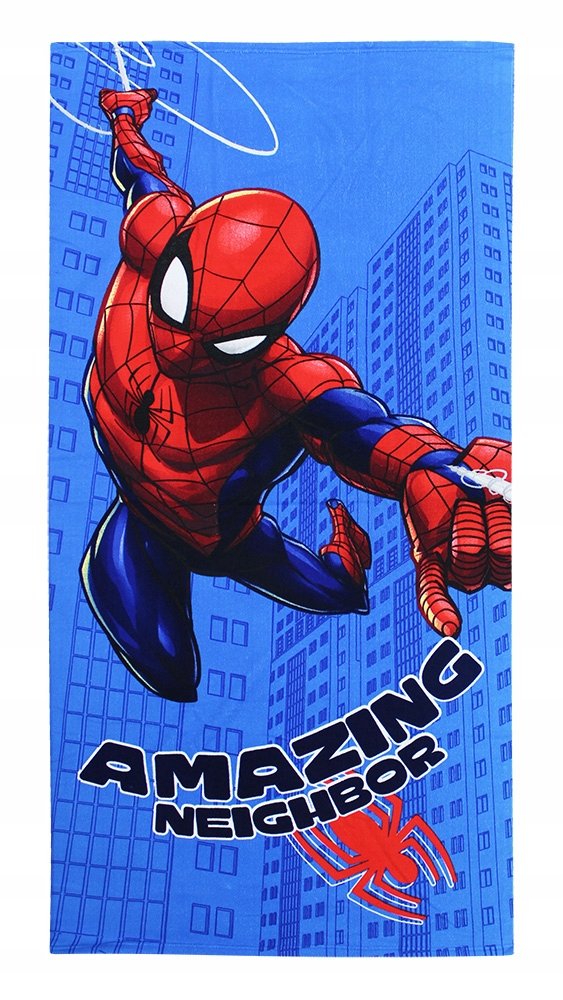SPIDERMAN MARVEL RĘCZNIK KĄPIELOWY NA BASEN WAKACJE LEKKI 70X140