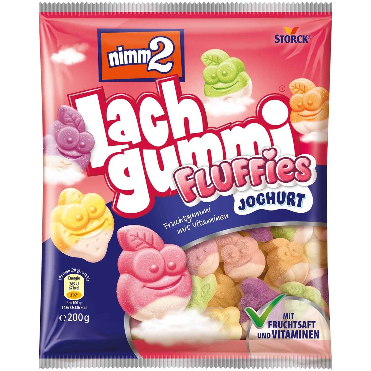 Żelki NIMM2 Lach Gummi Fluffies Yoghurt 200g