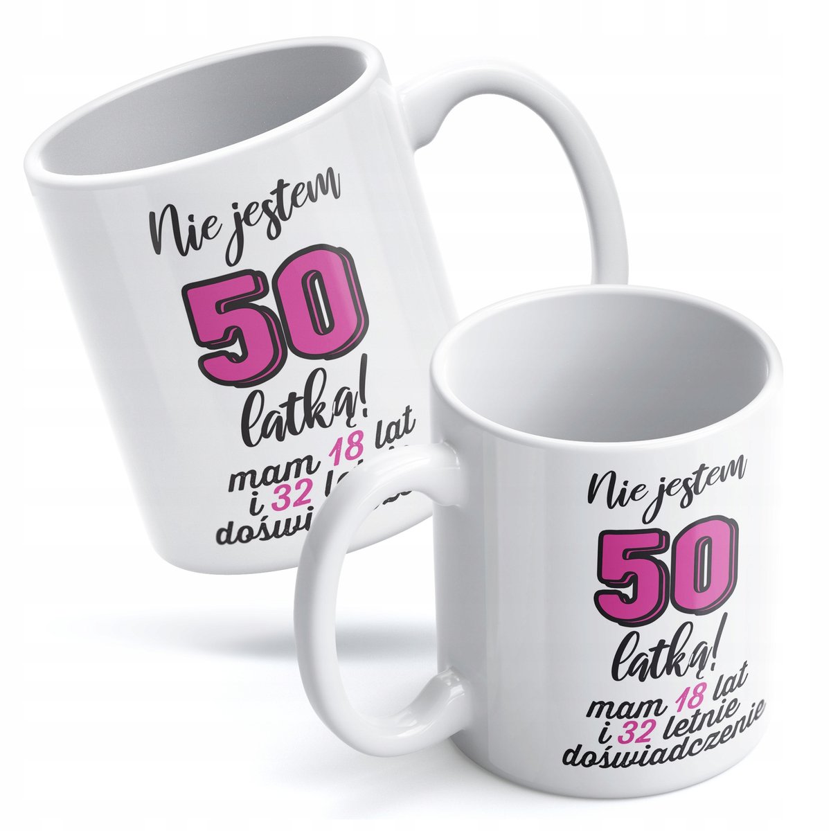 Kubek na 50 urodziny Nie jestem 50 latką