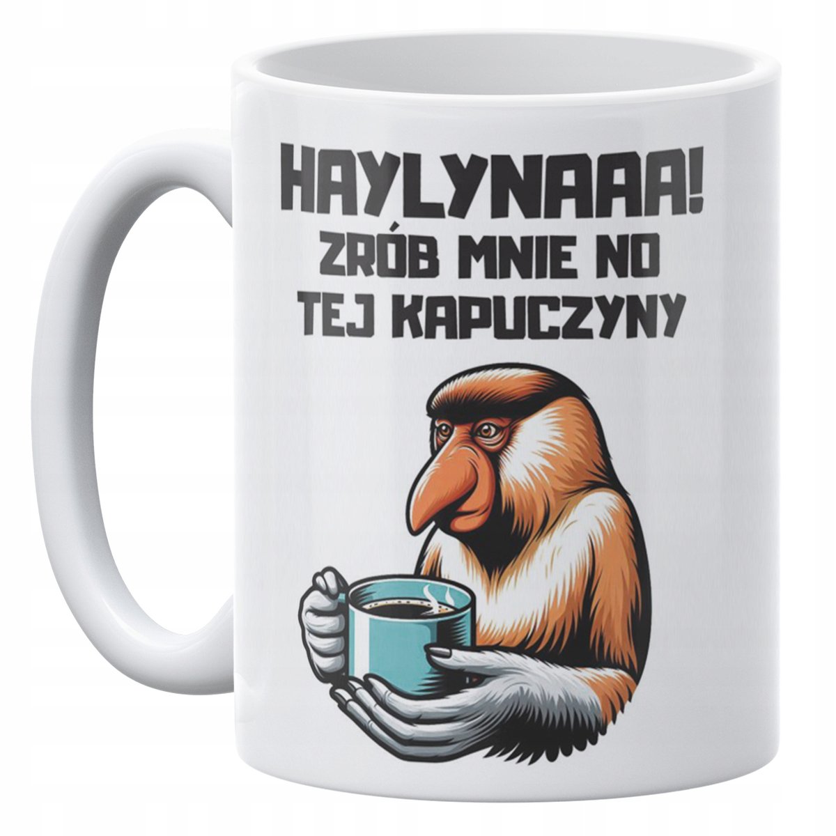 Kubek ceramiczny 330 ml Janusz Nosacz Kawa Zabawny Prezent