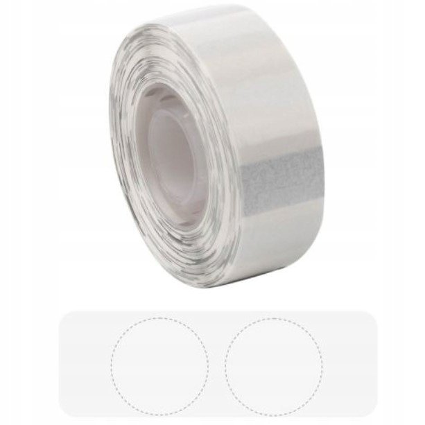 3szt. etykiety do drukarki Phomemo Q30 transparentne okrągłe 14x28