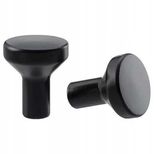 UCHWYT GAŁKA MEBLOWA BAGGANAS CZARNA 2 SZT. 21 MM