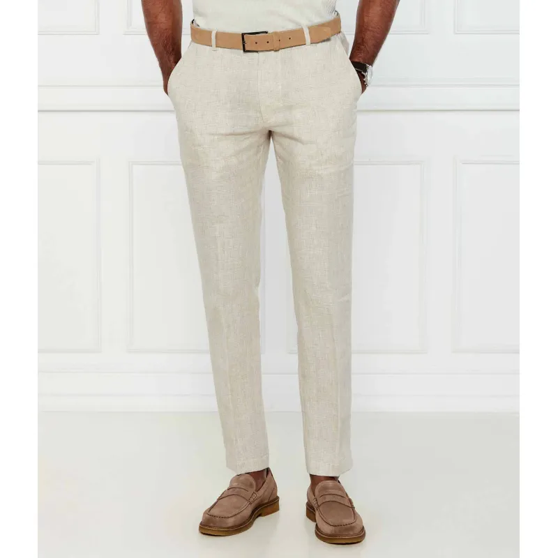 Joop! Lniane spodnie Sake Slim Fit