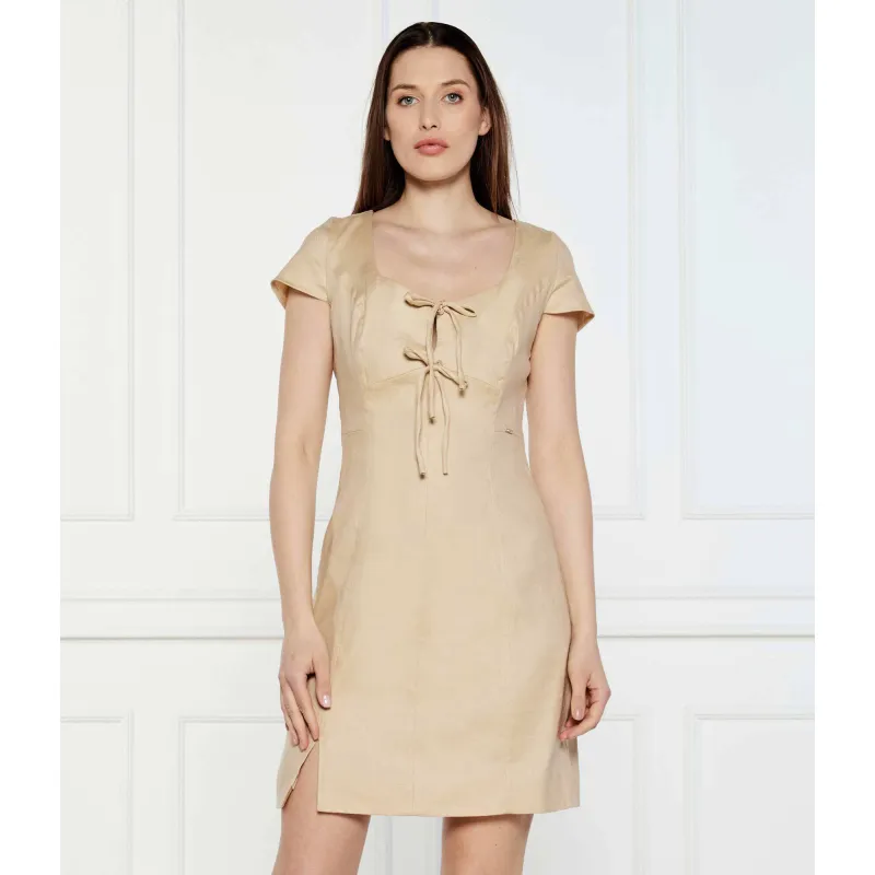 GUESS Lniana sukienka ISABEAU