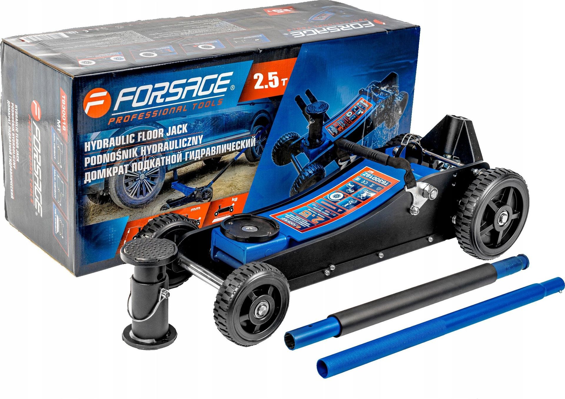 Forsage Podnośnik hydrauliczny 2.5t h min 155mm ; h max 615mm