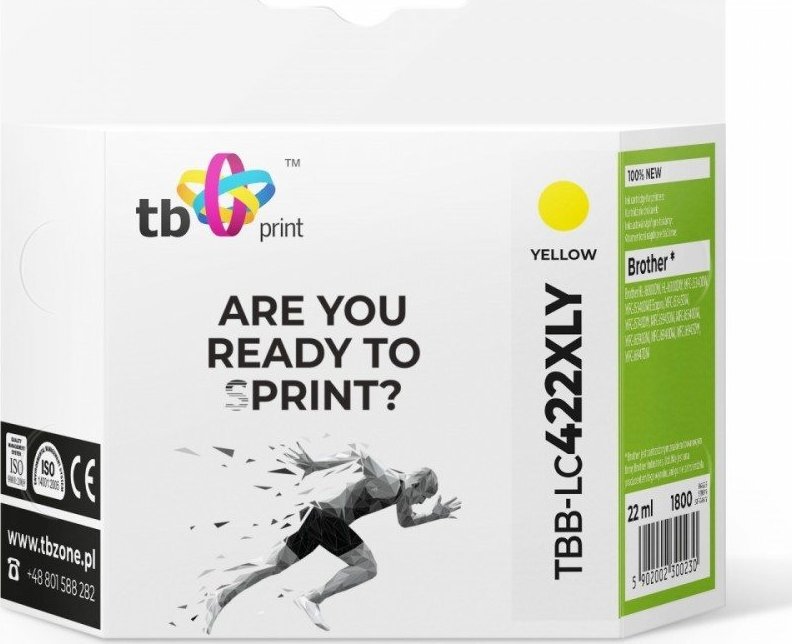 TB Print Tusz do Brother MFC-J5340DW TBB-LC422XLY 100% nowy żółty