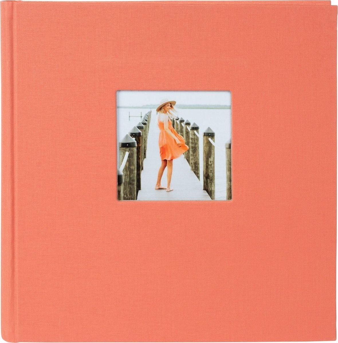 Goldbuch Albumas GOLDBUCH 31780 Bella Vista salmon 30x31/100psl, balti lapai kampučiai/lipdukai knyginio rišimo