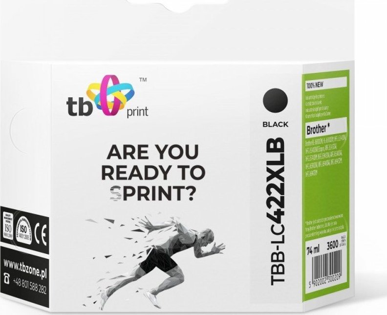 TB Print Tusz do Brother MFC-J5340DW TBB-LC422XLB 100% nowy czarny