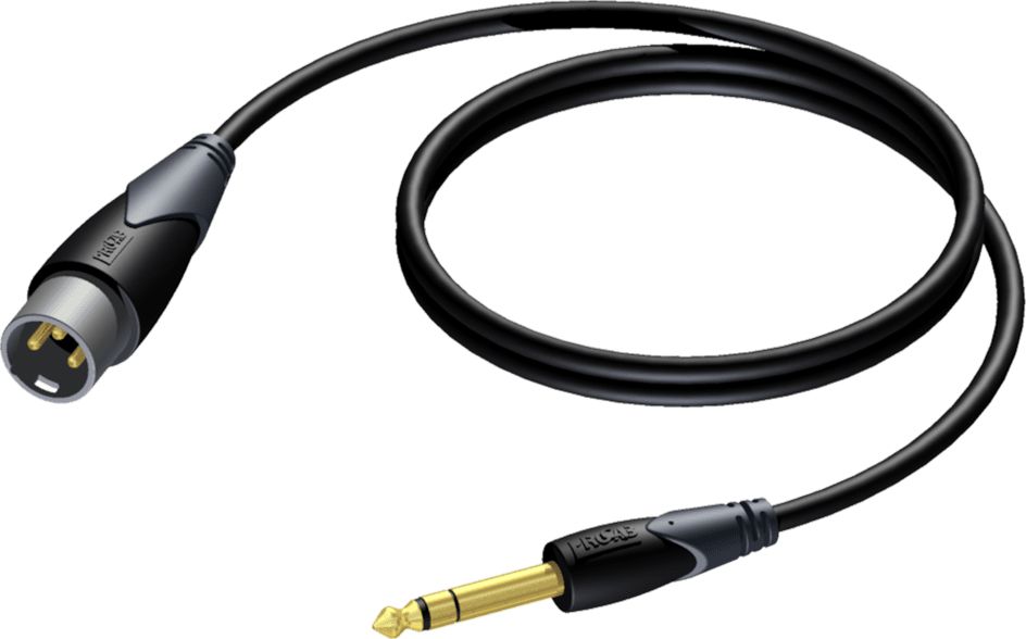 Kabel Procab Jack 6.3mm - XLR 1.5m czarny CLA724/1.5