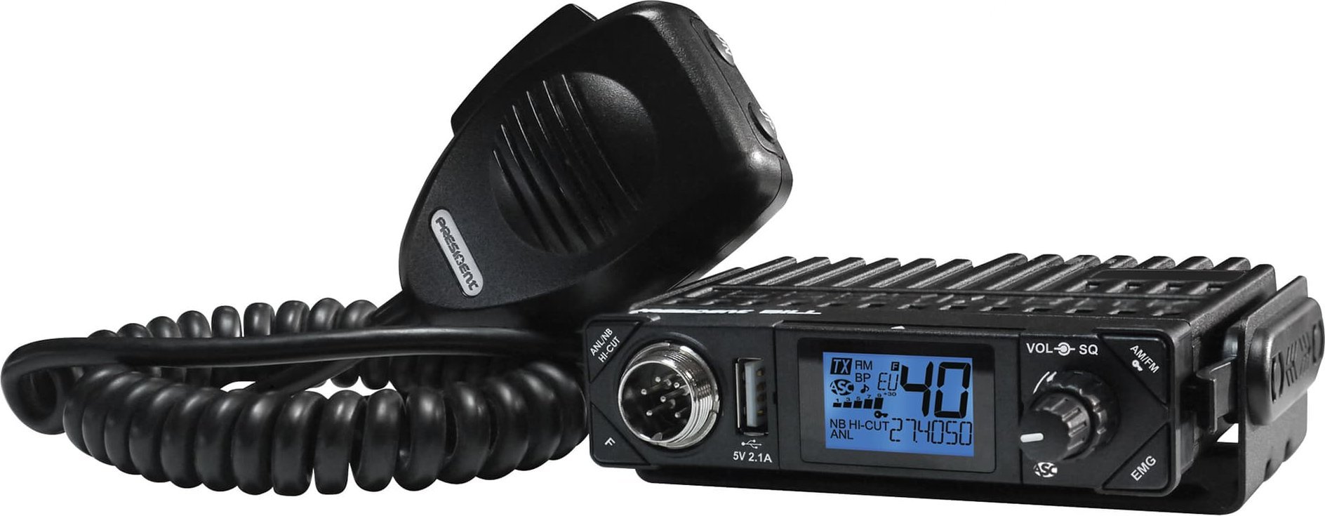 CB Radio President BILL 2 ASC AM/FM 12V