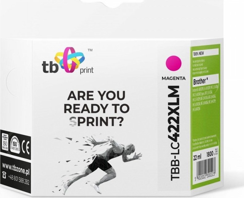 TB Print Tusz do Brother MFC-J5340DW TBB-LC422XLM 100% nowy magenta