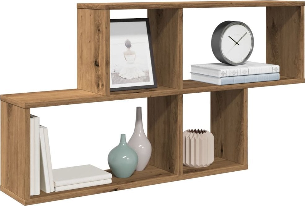 vidaXL vidaXL Półka ścienna, dąb artisan, 100x18x53 cm