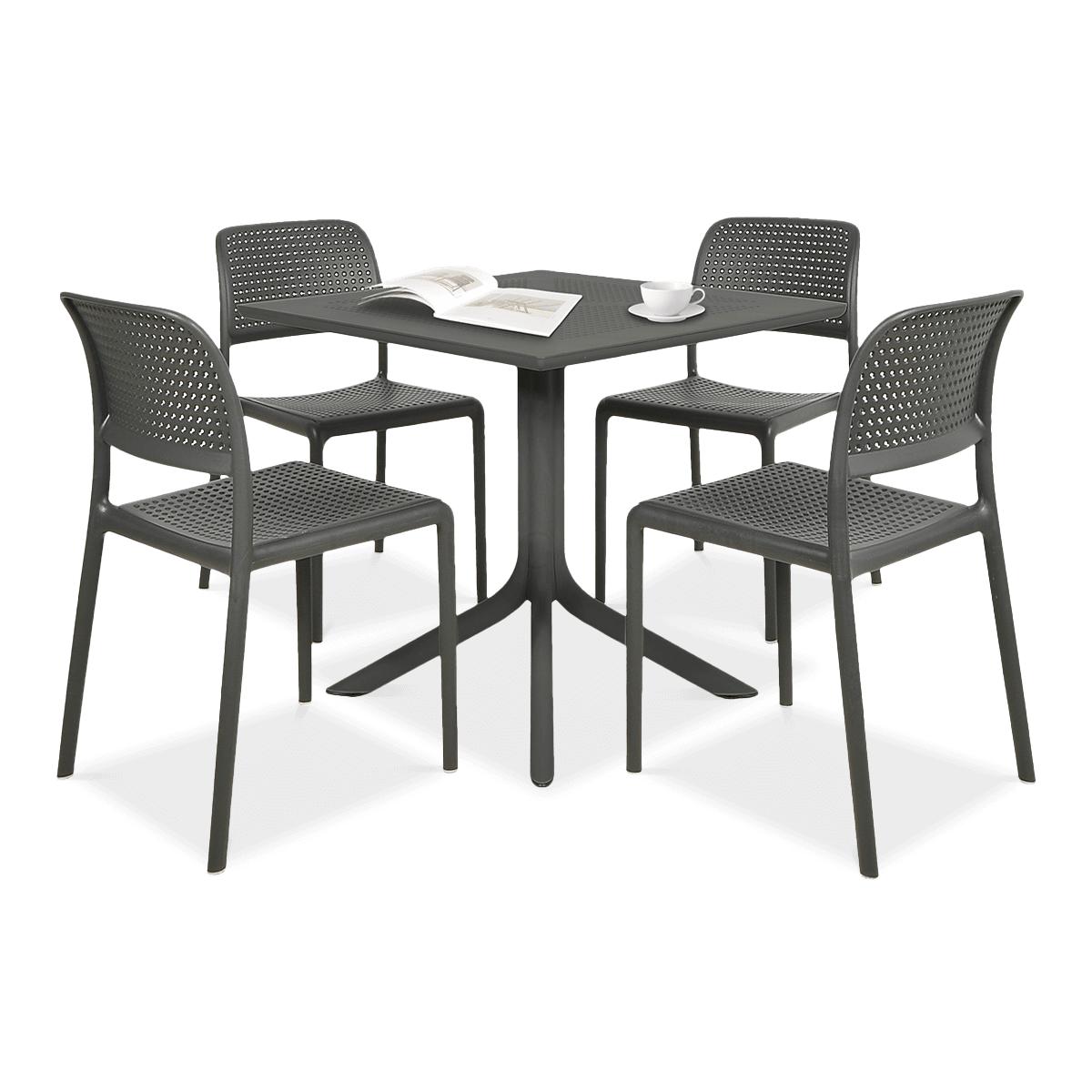 Meble Nardi BORA BISTROT/CLIP 4+1 Antracite