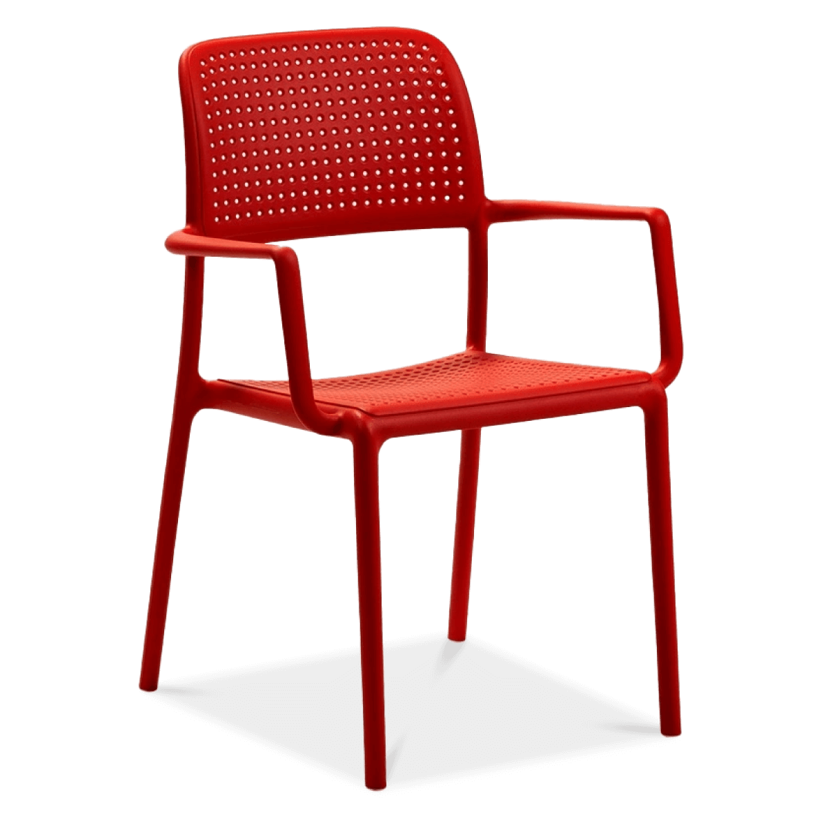 D2.Design Krzesło Bora z podłokietnikami czerwone 28346