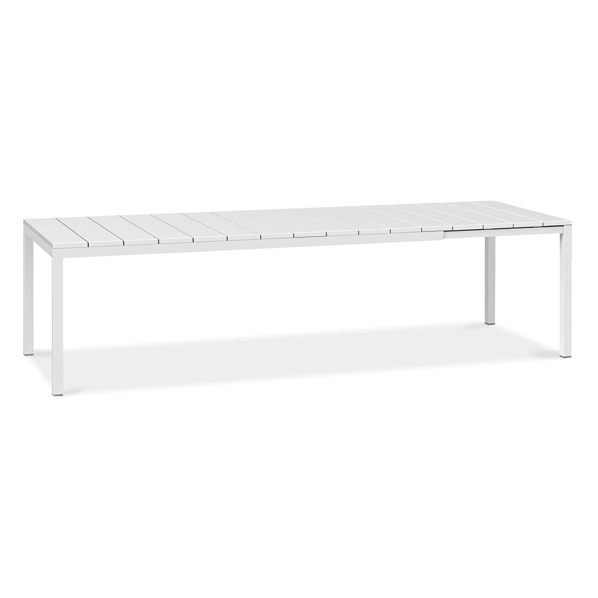 Nardi Stół ogrodowy rozkładany Rio Bianco 100 x 210/280 x 76 cm