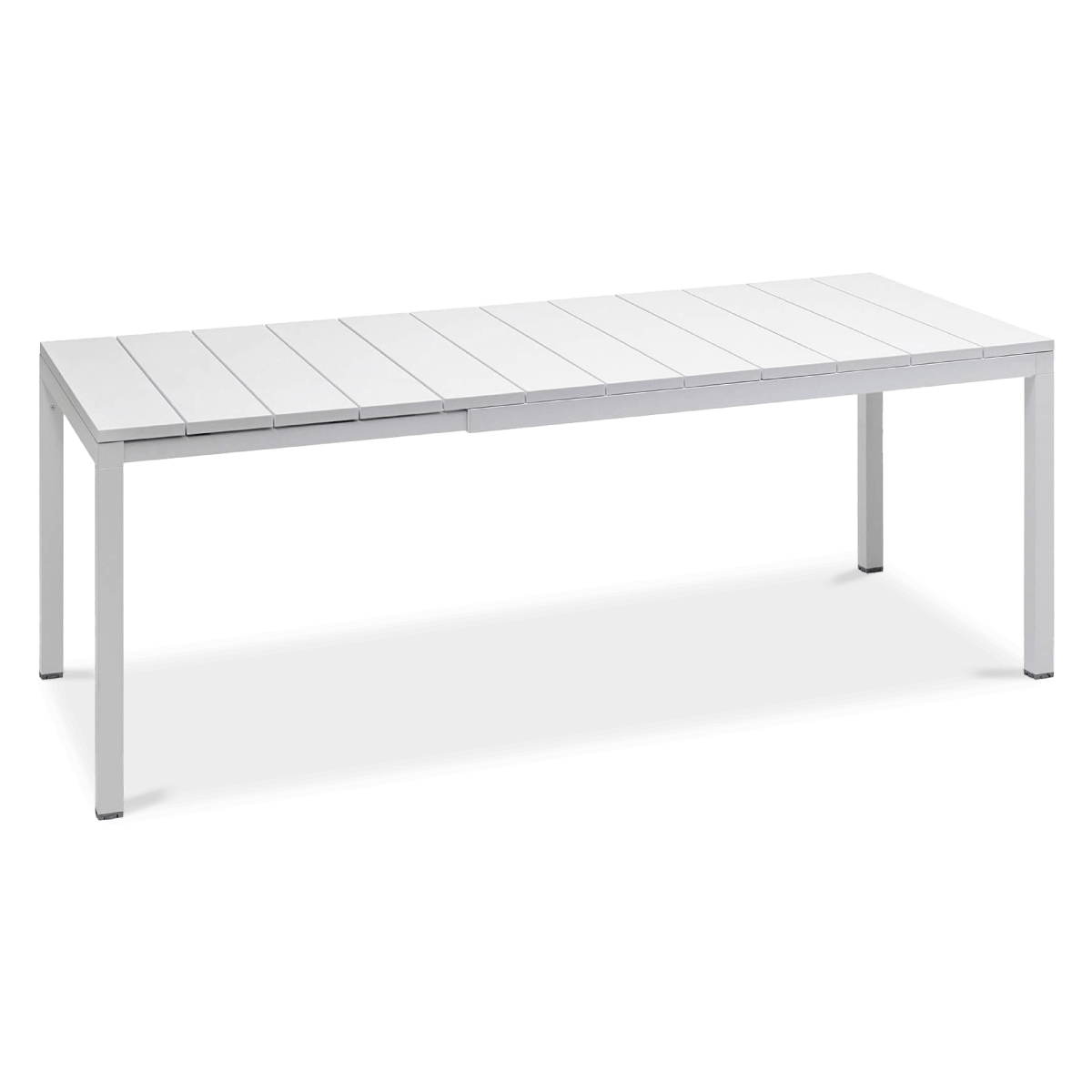 Stół ogrodowy rozkładany Rio Bianco 85 x 140 / 210 x 76 cm NARDI