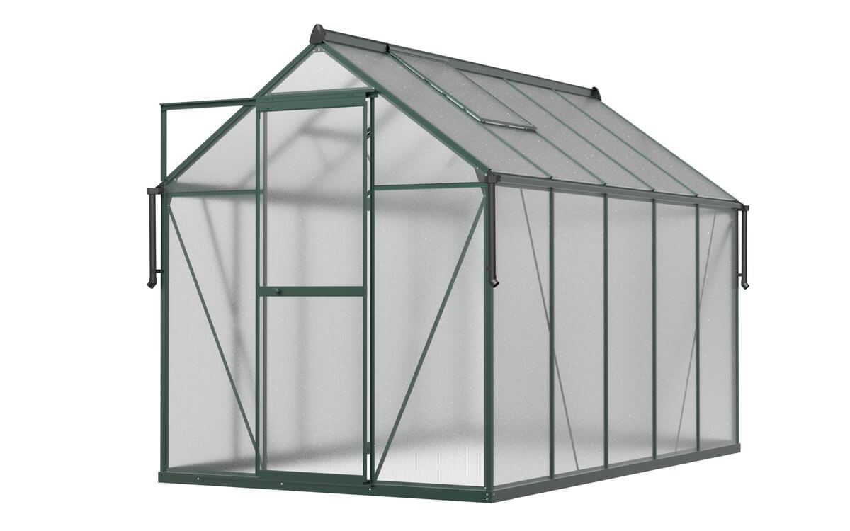 Szklarnia Ogrodowa Poliwęglan Duża Slide-In 303x183cm Zielona UV