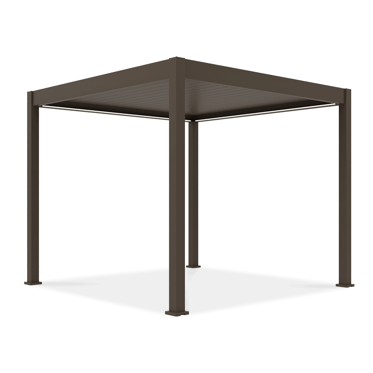 Bioklimatyczna pergola z ruchomymi lamelami ELEGANCE AUTOMATIC 3x3 Taupe - Gutroof
