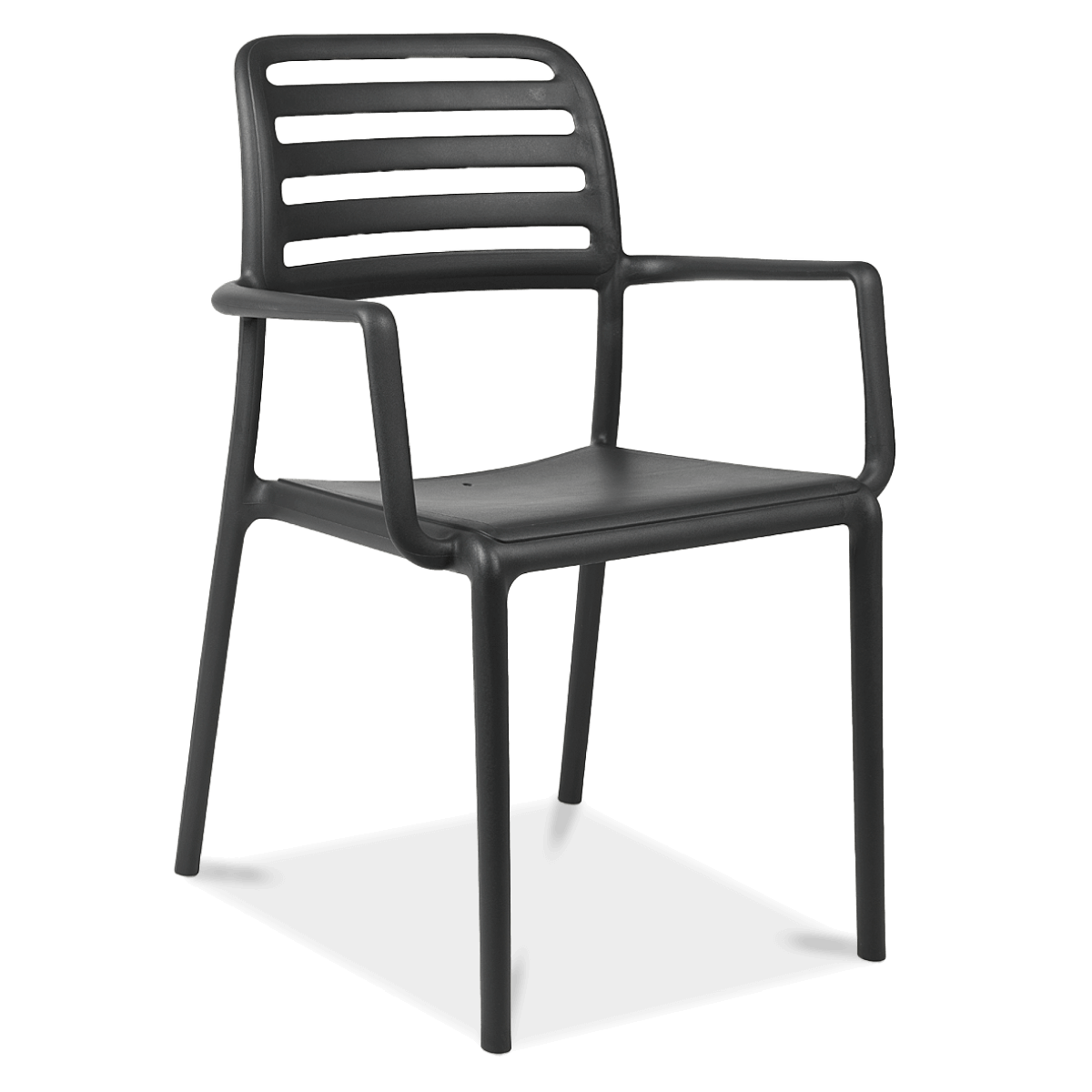 D2.Design Costa Krzesło z podłokietnikami 58,5x55 cm czarne 37367 Kraków