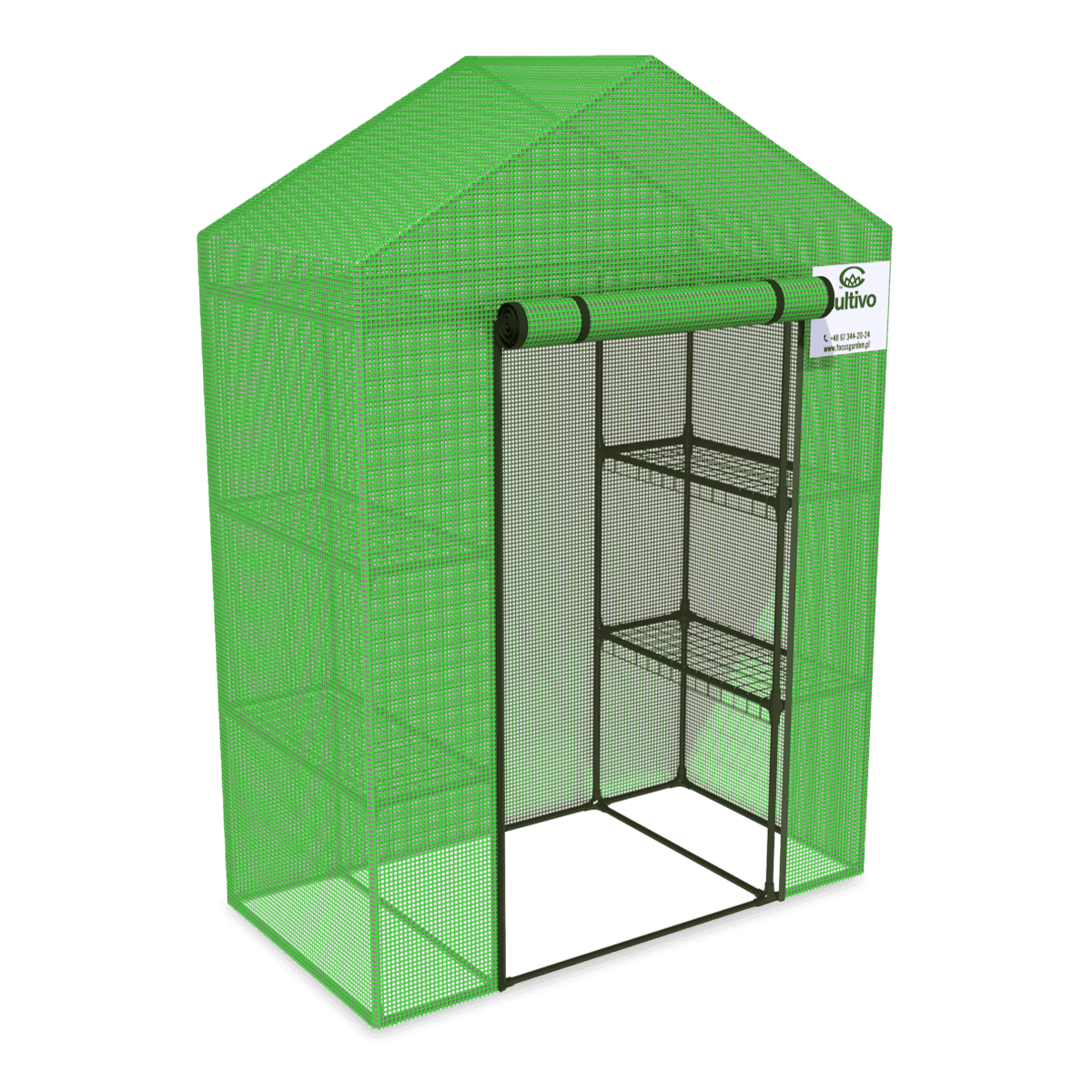 Szklarnia Ogrodowa Regał 4 Półki 140X73 Zielona