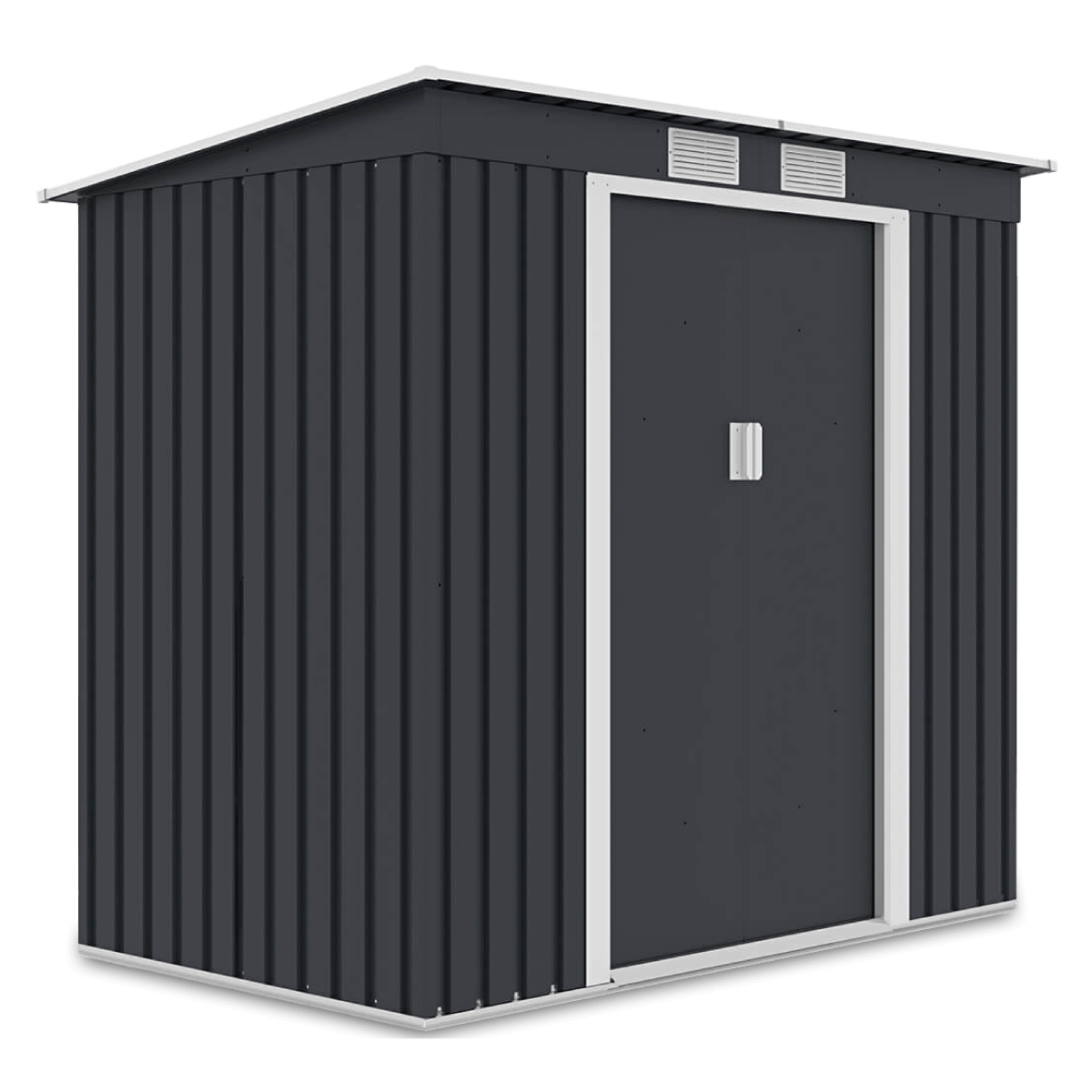 Szopa narzędziowa OREGON 201x121cm Cold Grey, metalowa, z przesuwanymi drzwiami, idealna do przechowywania narzędzi ogrodowych i sprzętu Hardmaister