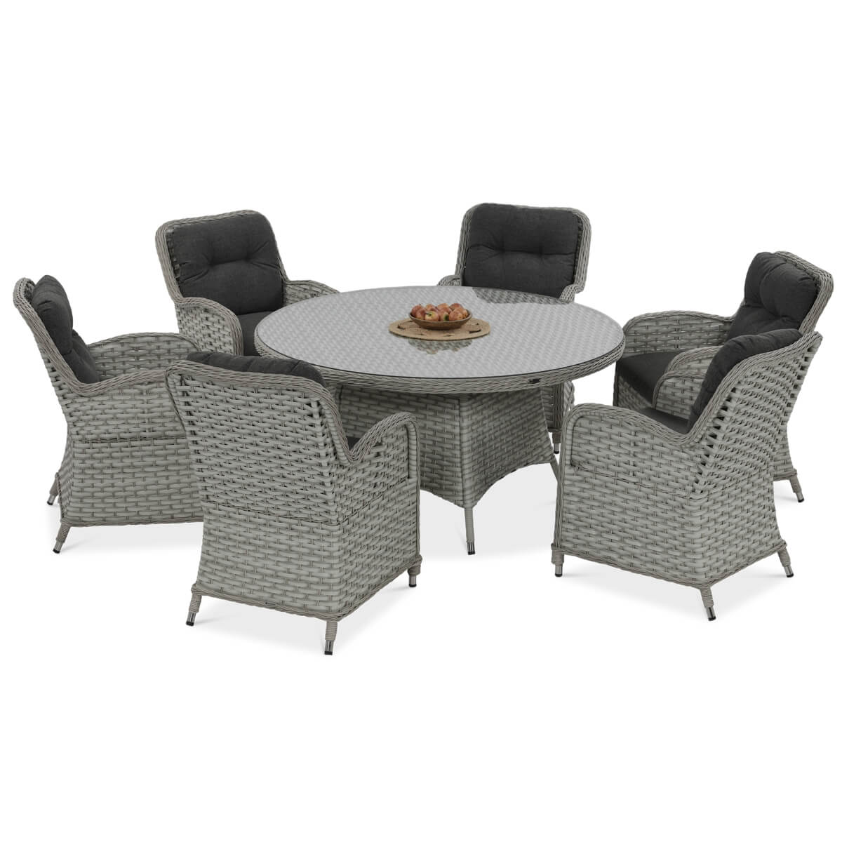 Meble z technorattanu BARCELONA Melange White