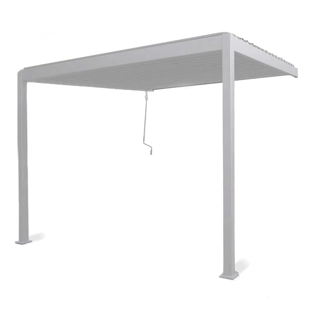 Pergola tarasowa do ogrodu, ścienna 3x3 Premium Wall White - Gutroof