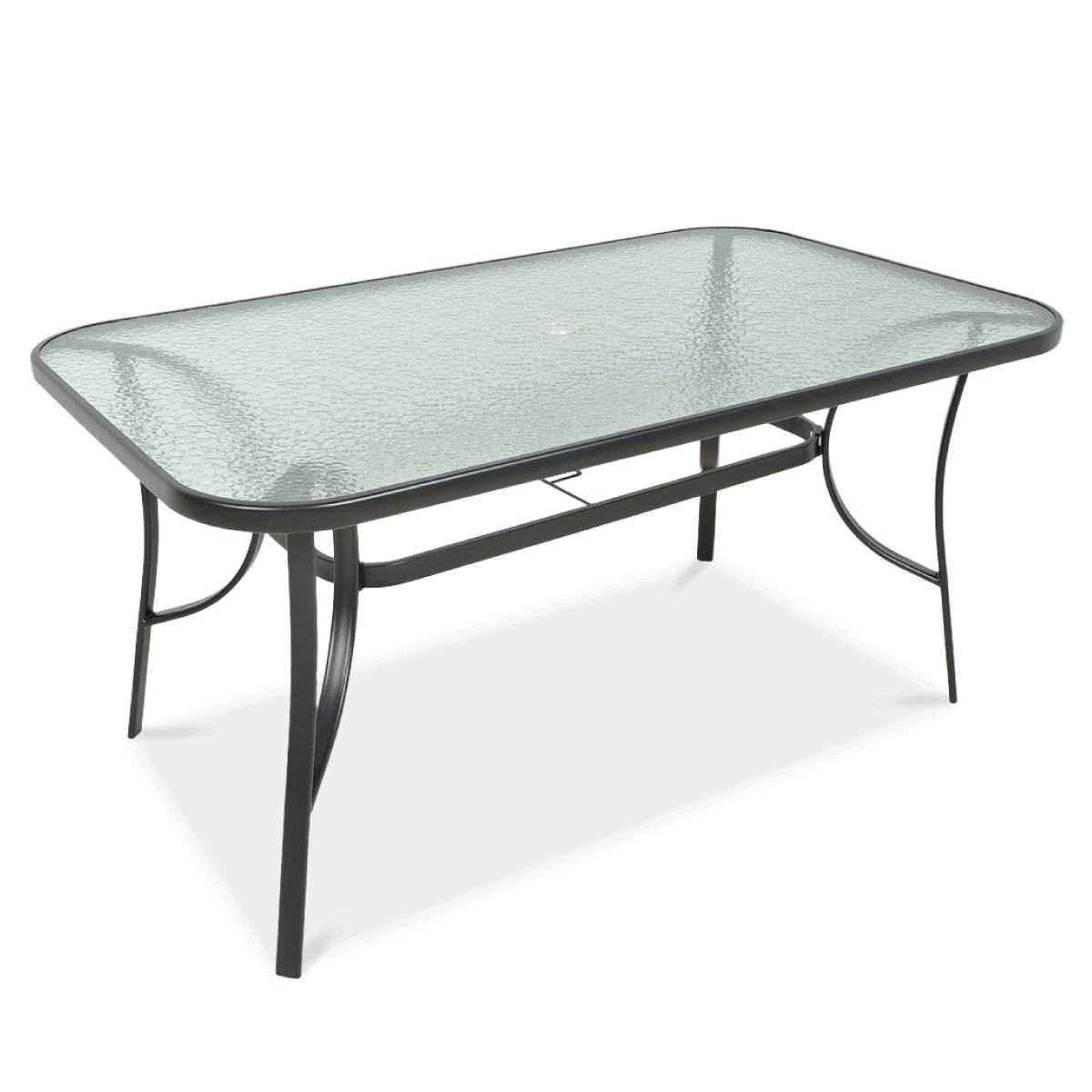 Stół ogrodowy Holiday, czarny, 150x90x70 cm