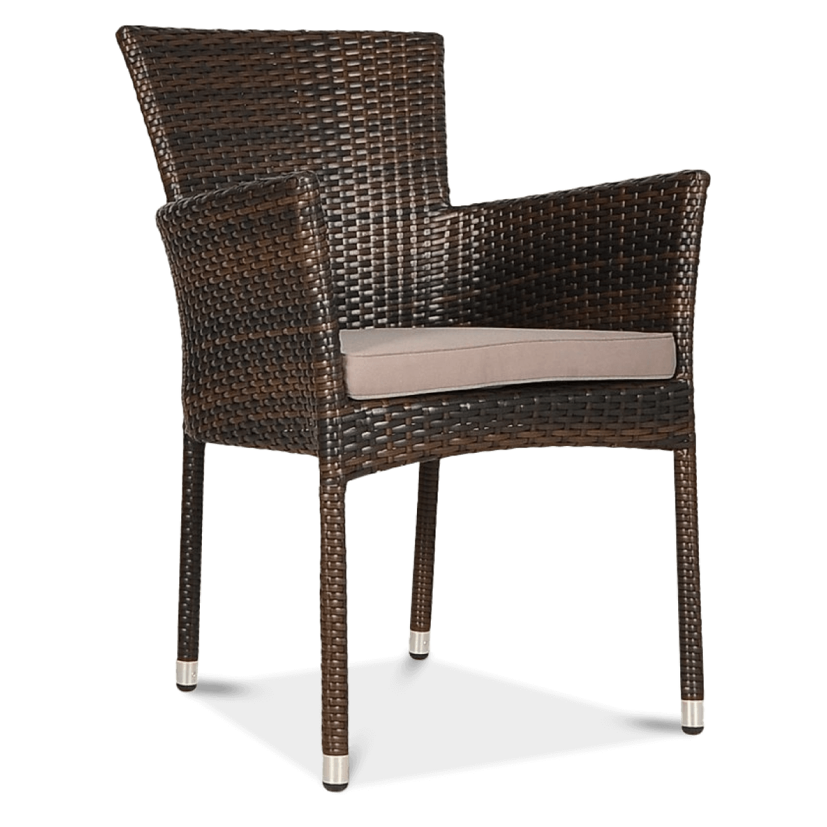 Fotel technorattan LERIDA Brown + Poduszka