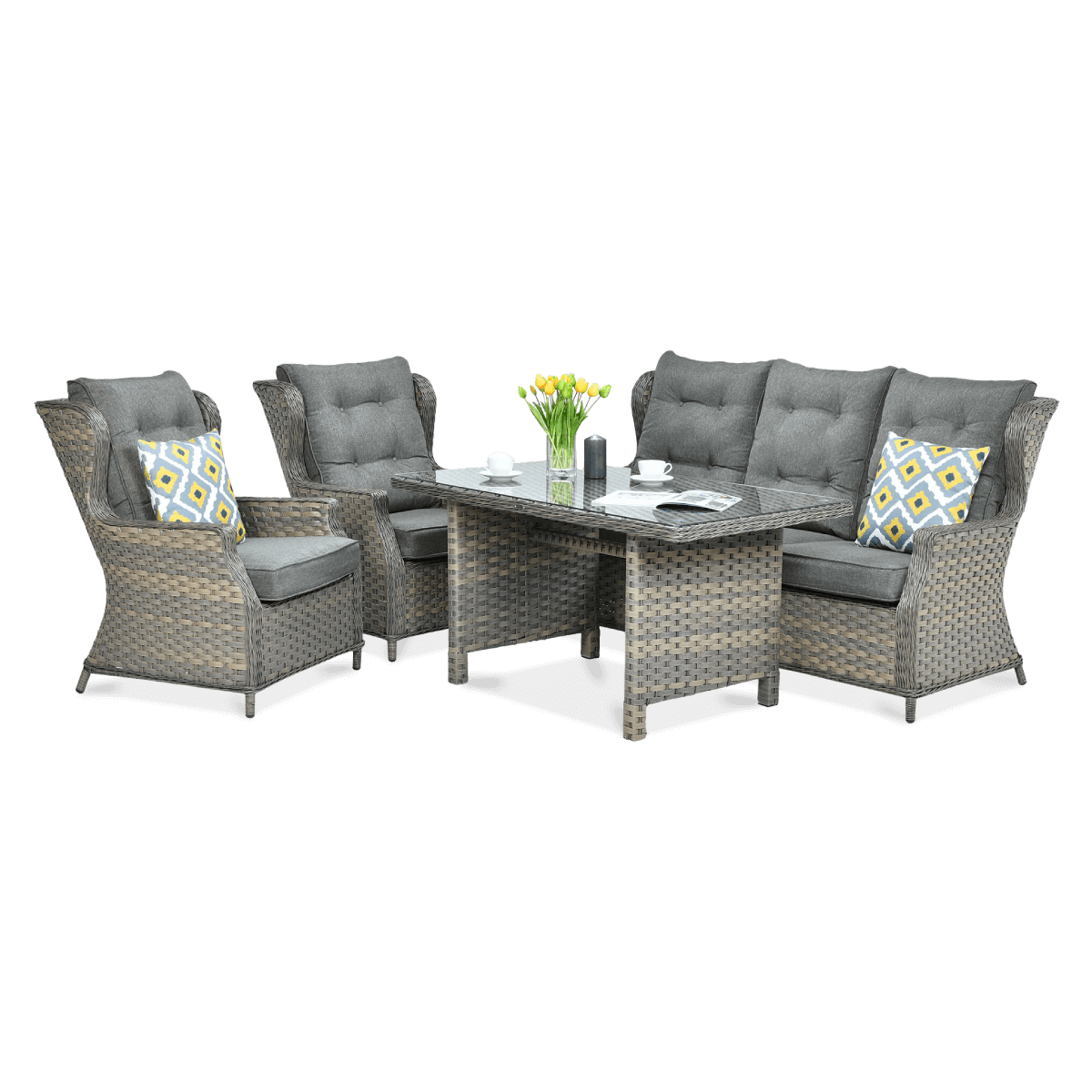 Focus Garden Meble technorattanowe GARDEN Trivento 3 Melange