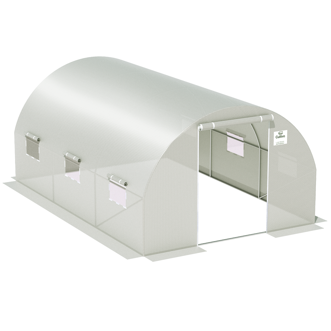 Focus Garden Tunel ogrodowy, foliowy GARDEN, biała siatka wzmacniajaca, 4,5x3 m