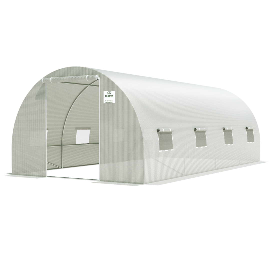 Tunel Foliowy 3X6X2 - 18M2 Biały
