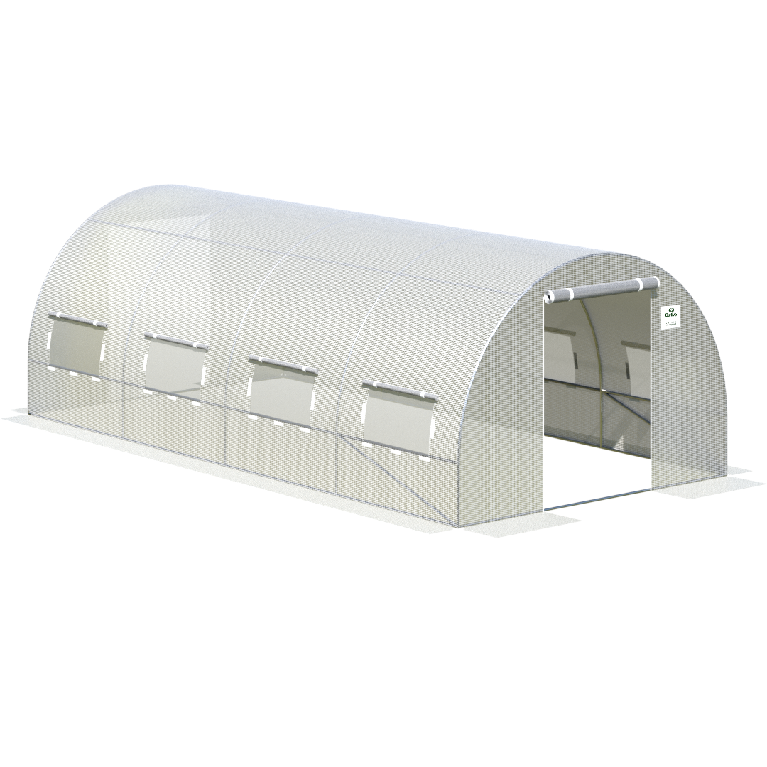 Tunel Podwójne Drzwi 3X6X2 - 18M2 Biały