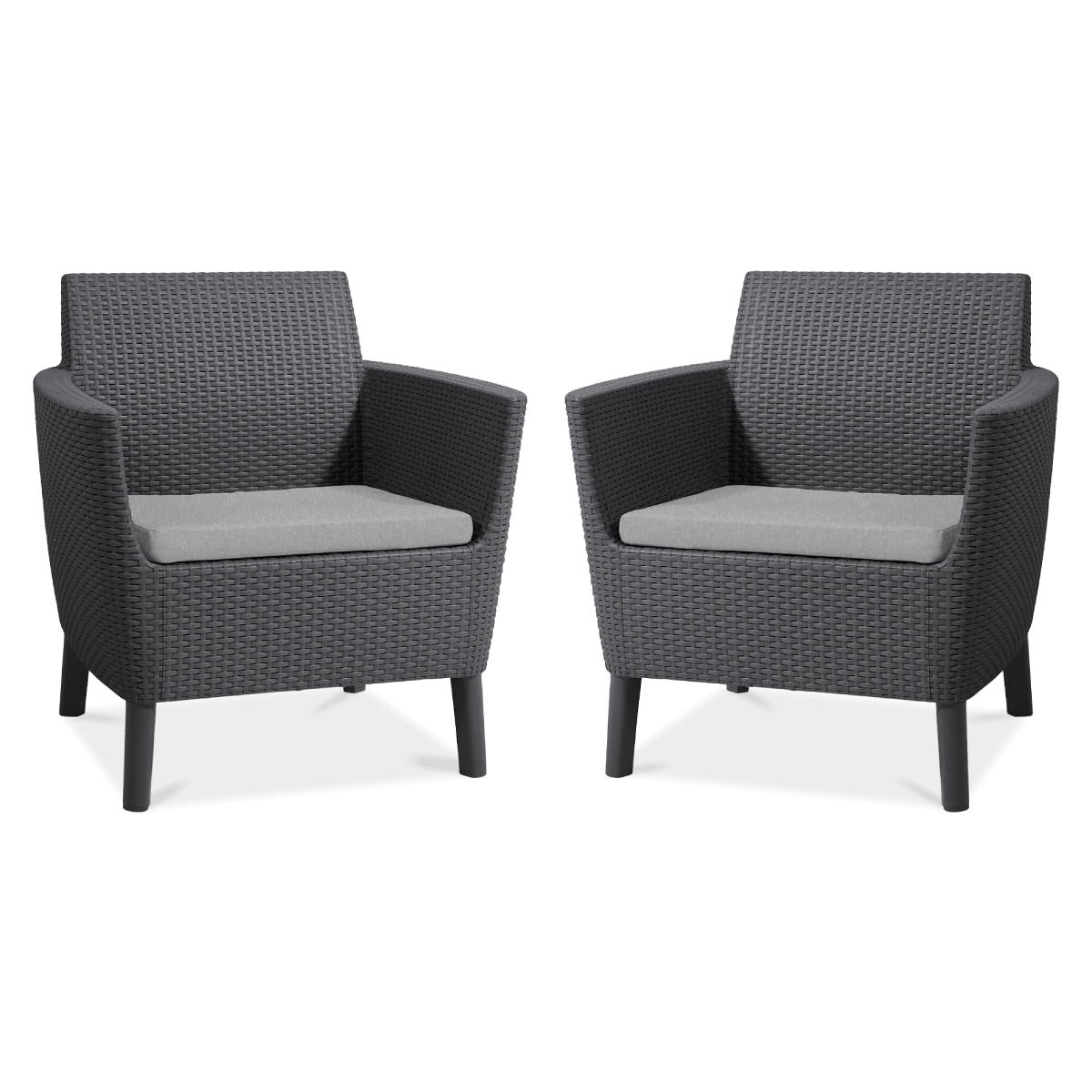 Zestaw Balkonowy Ogrodowy Salemo Duo Graphite