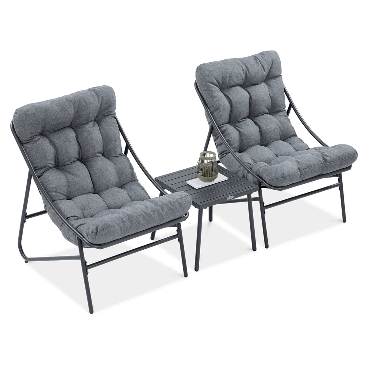 Zestaw Ogrodowy Casper 2+1 Dark Grey - Focus Garden