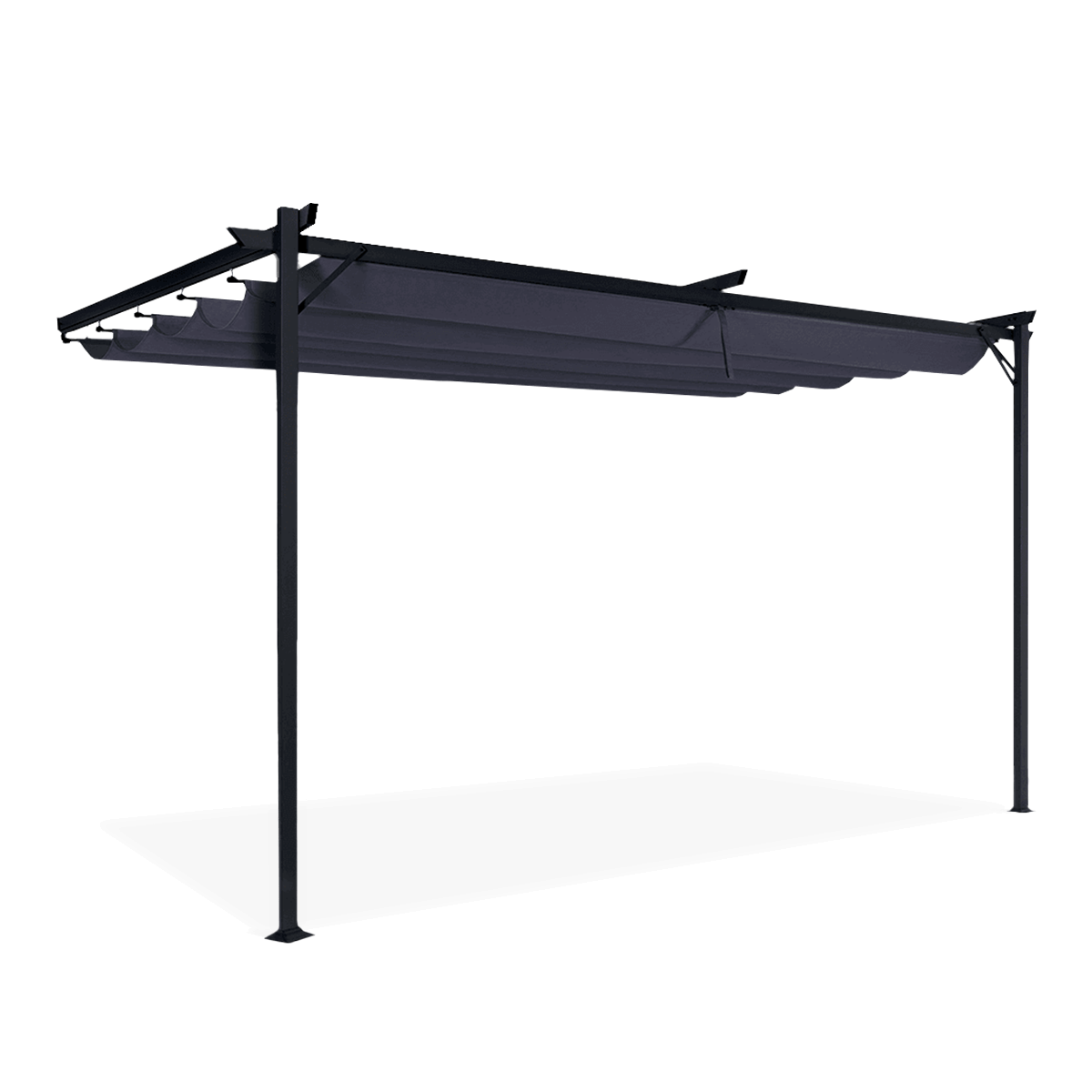Pergola tarasowa przyścienna SPRINT WALL 4x2,7 Anthracite/Grey - HARDMAISTER